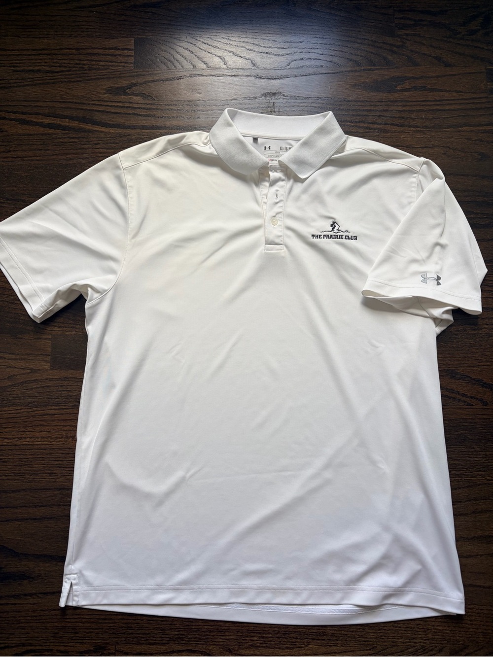 Under Armour HeatGear Men’s XL The Prairie Club Golf Polo White